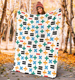 Math Pattern Print Design 05 Premium Blanket