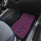 Eiffel Tower Pattern Print Design 05 Front Car Mats