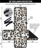 Leopard skin print pattern Recliner Cover Protector