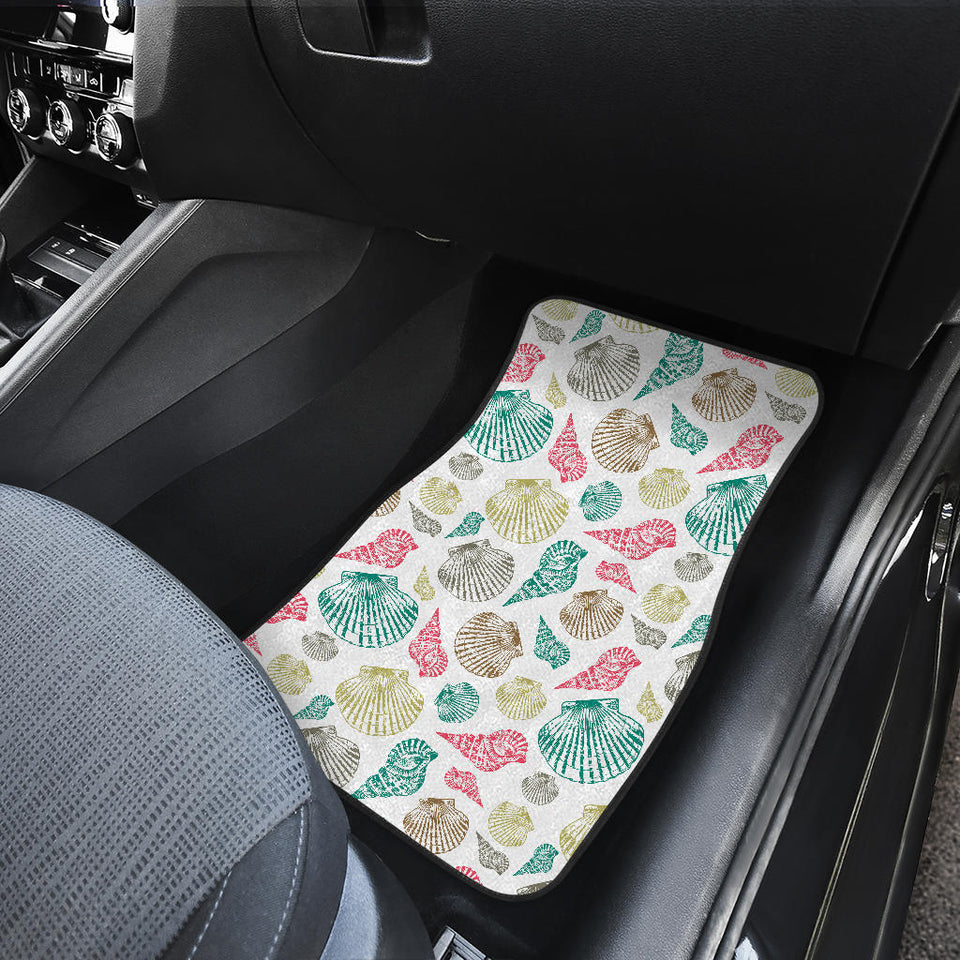 Colorful Shell Pattern Front Car Mats