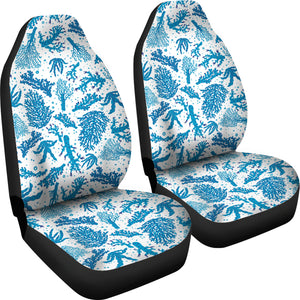 Coral Reef Pattern Print Design 01 Universal Fit Car Seat Covers