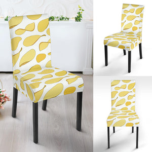 Potato Chips Pattern Print Design 02 Dining Chair Slipcover