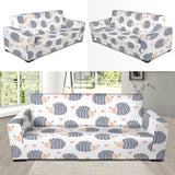 Hedgehog Pattern Print Design 04 Sofa Slipcover