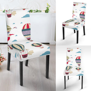 Hot Air Balloon Pattern Dining Chair Slipcover