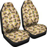 Hamburger Pattern Print Design 01 Universal Fit Car Seat Covers