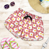 Fried Eggs Pattern Print Design 03 Women Shorts