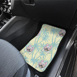 French Bulldog Hawaii Blackground Front And Back Car Mats