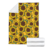 Sunflower Pattern Premium Blanket