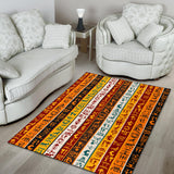 Egypt Hieroglyphics Pattern Print Design 01 Area Rug