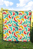 Colorful Moon Pattern Premium Quilt