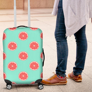 Grapefruit Green Background Luggage Covers