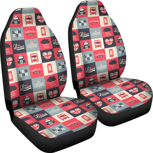 British Pattern Print Design 05 Universal Fit Car Seat Covers