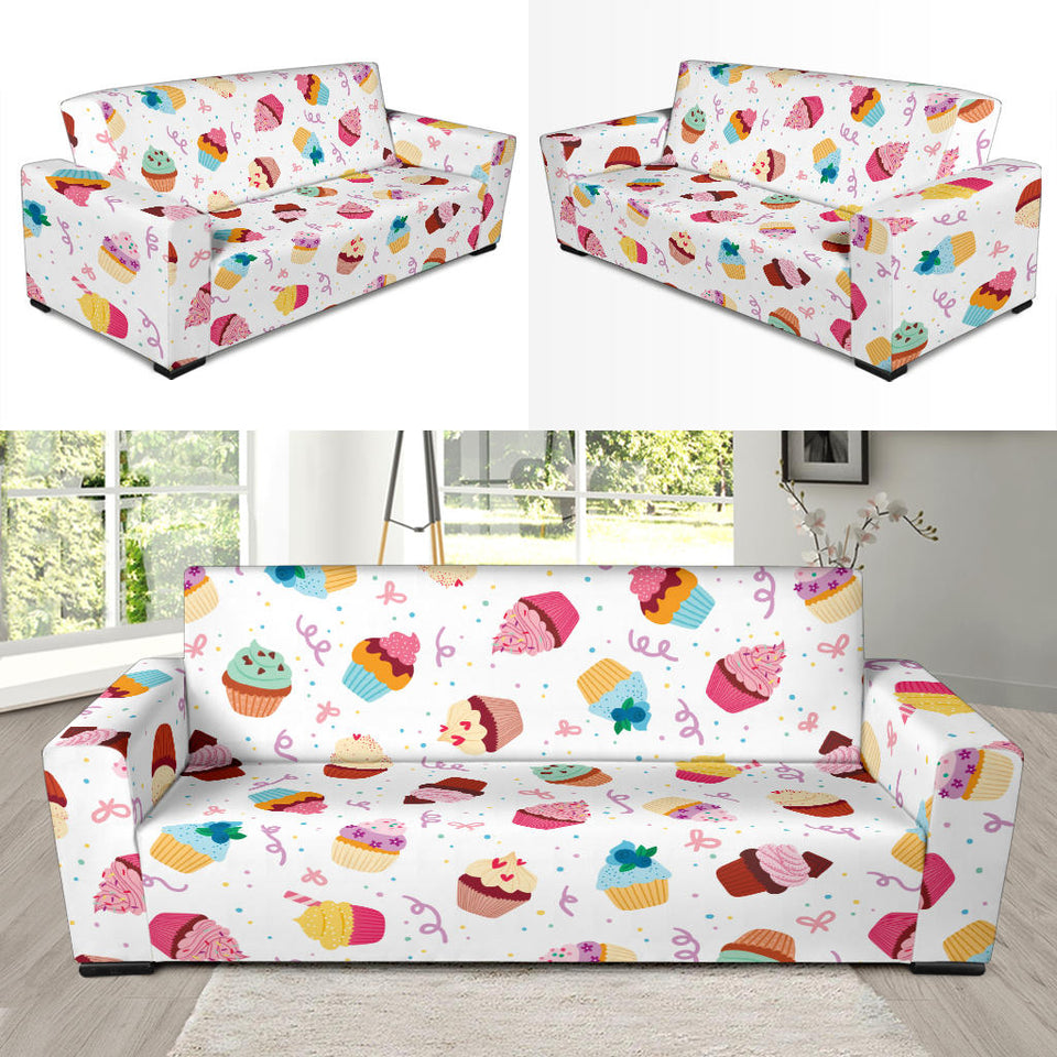 Cake Cupcake Design Pattern Sofa Slipcover