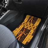 Egypt Hieroglyphics Pattern Print Design 05 Front and Back Car Mats