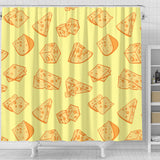 Cheese Design Pattern Shower Curtain Fulfilled In US