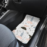 Polar Bears Star Poka Dot Pattern Front And Back Car Mats