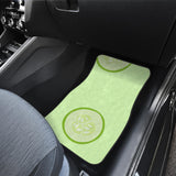 Cucumber Pattern Front And Back Car Mats
