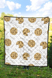 Sketch Style Cookie Pattern Premium Quilt