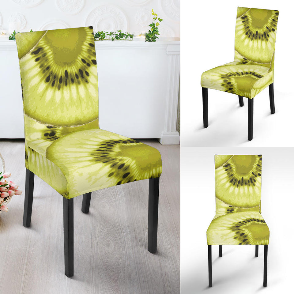 Sliced Kiwi Pattern Dining Chair Slipcover