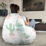 Pastel Colorcactus Pattern Copy Bean Bag Cover