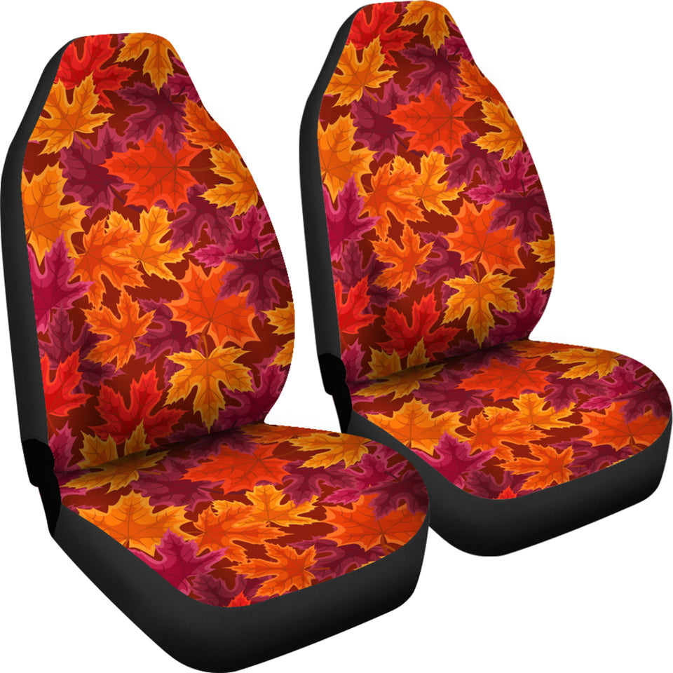 Autumn Maple Leaf Pattern Universal Fit Car Seat Covers