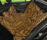 Cocoa Beans Tribal Polynesian Pattern Background Dog Car Seat Covers