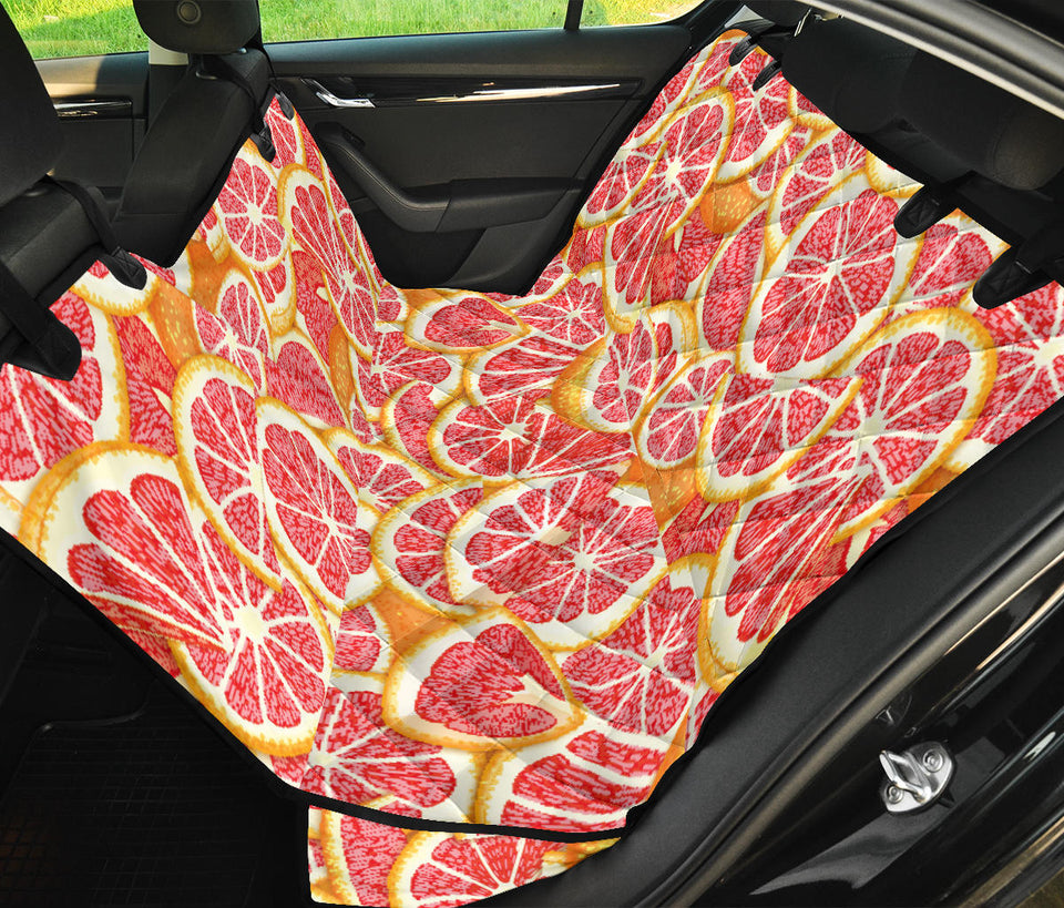 Tropical Grapefruit Pattern Dog Car Seat Covers