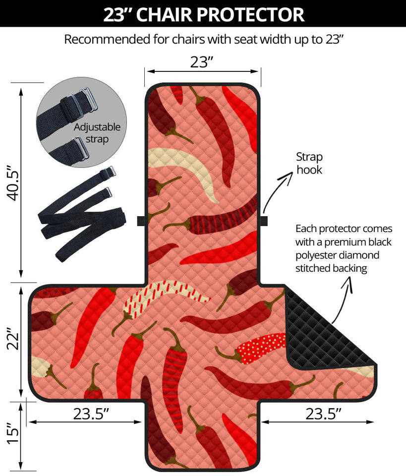 Beautiful Chili peppers pattern Chair Cover Protector