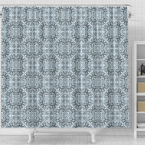 Traditional Indian Element Pattern Shower Curtain Fulfilled In US