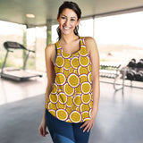 Passion fruits slice pattern Women Racerback Tank Top