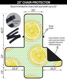 slice of lemon pattern Chair Cover Protector