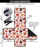 Colorful Maple Leaf pattern Chair Cover Protector