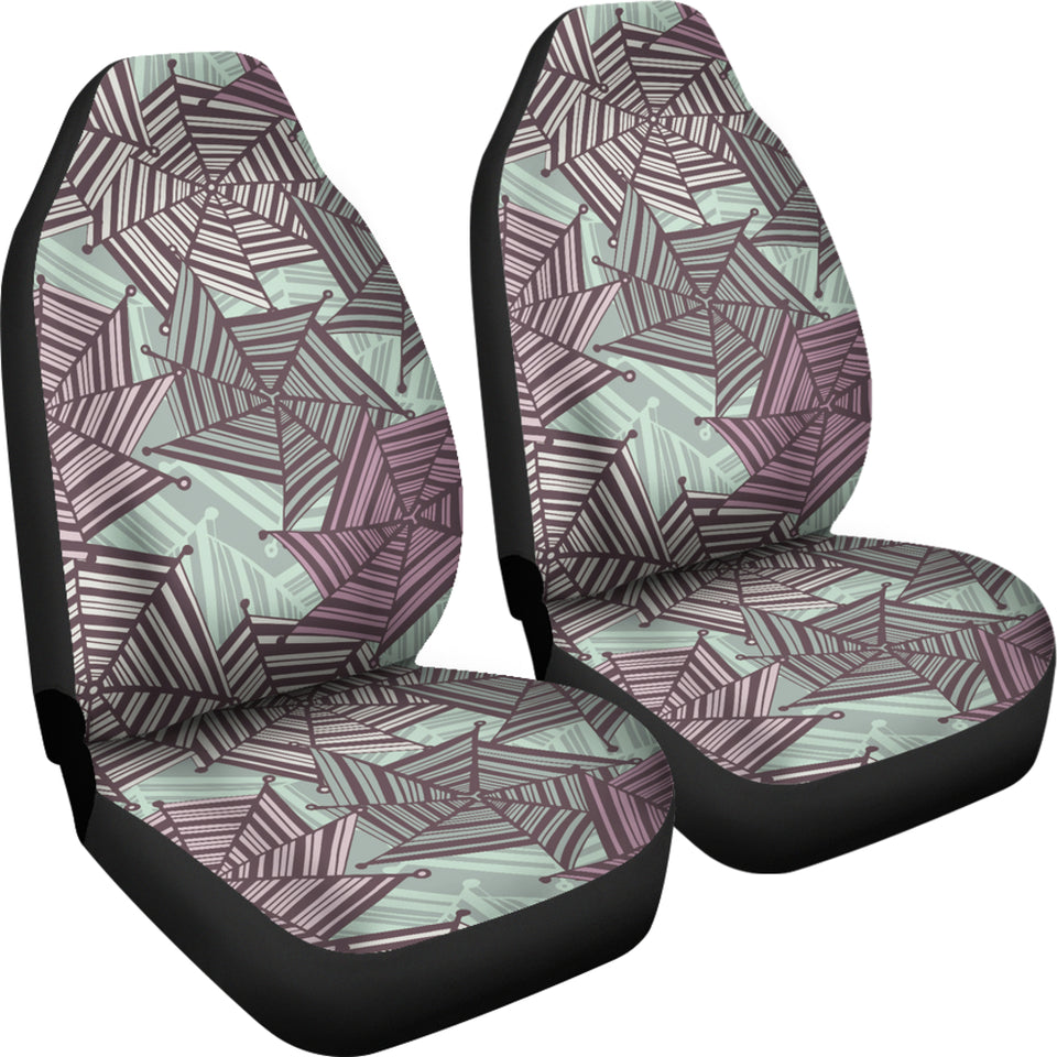 Spider Web Cobweb Design Color Pattern Universal Fit Car Seat Covers