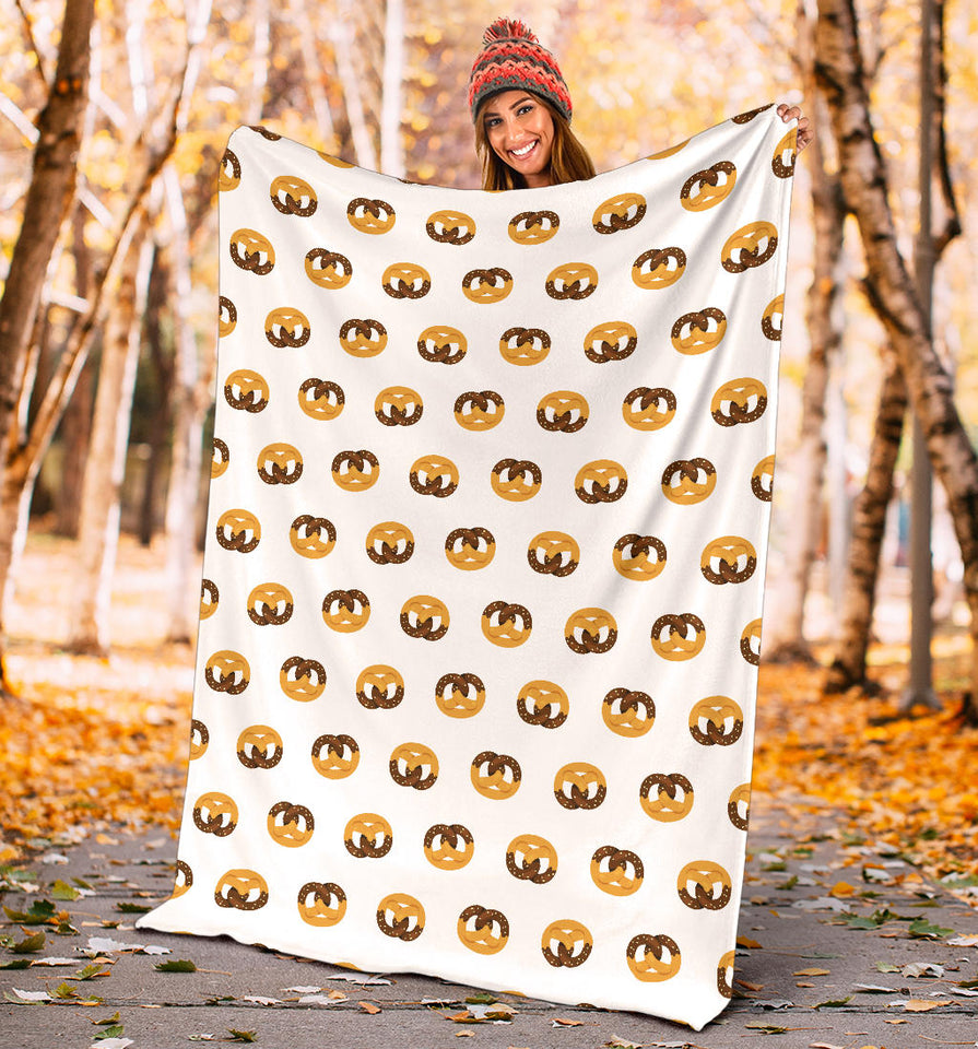 Pretzels Pattern Print Design 02 Premium Blanket