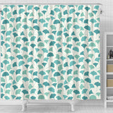Green Ginkgo Leaves Pattern Shower Curtain Fulfilled In US
