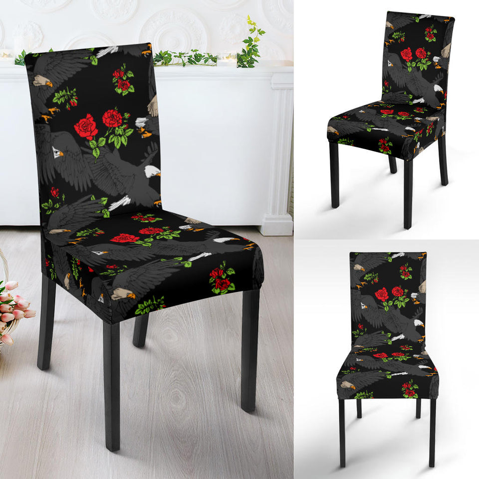 Eagle Pattern Print Design 04 Dining Chair Slipcover