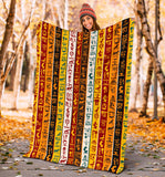 Egypt Hieroglyphics Pattern Print Design 01 Premium Blanket