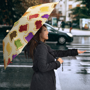 Bread Toast Pattern Print Design 02 Umbrella