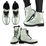 Cucumber Pattern Background Leather Boots