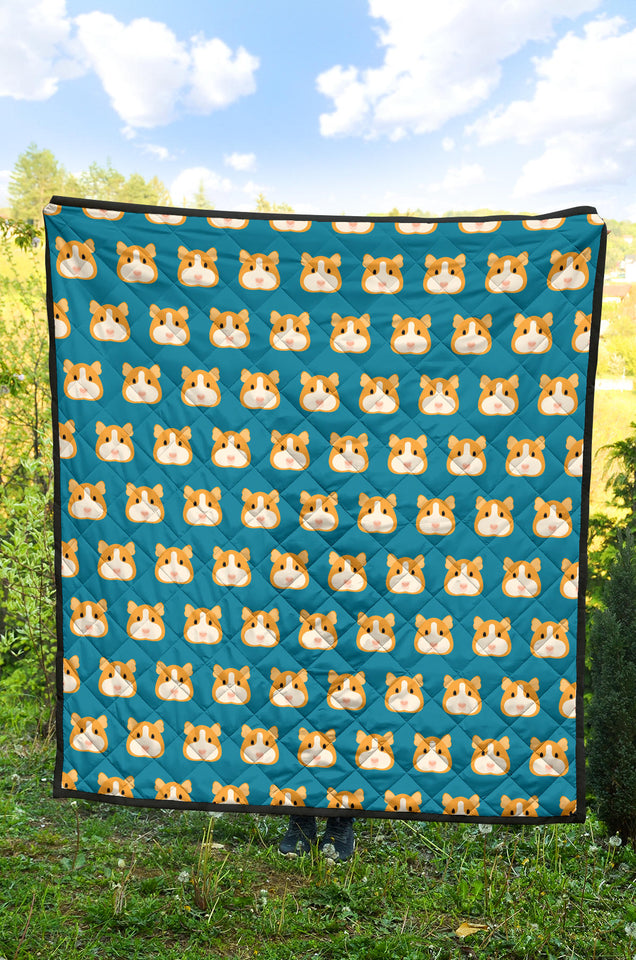 Guinea Pig Pattern Print Design 03 Premium Quilt