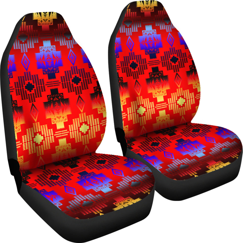 Seven Tribes Red Horizon Car Seat Covers