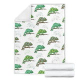 Chameleon Lizard Pattern Premium Blanket