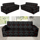 Casino Cards Suits Pattern Print Design 05 Sofa Slipcover