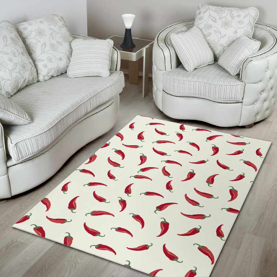 Chili Peppers Pattern Area Rug