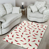 Chili Peppers Pattern Area Rug