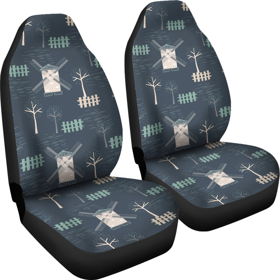 Windmill Tree Pattern  Universal Fit Car Seat Covers