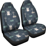 Windmill Tree Pattern  Universal Fit Car Seat Covers