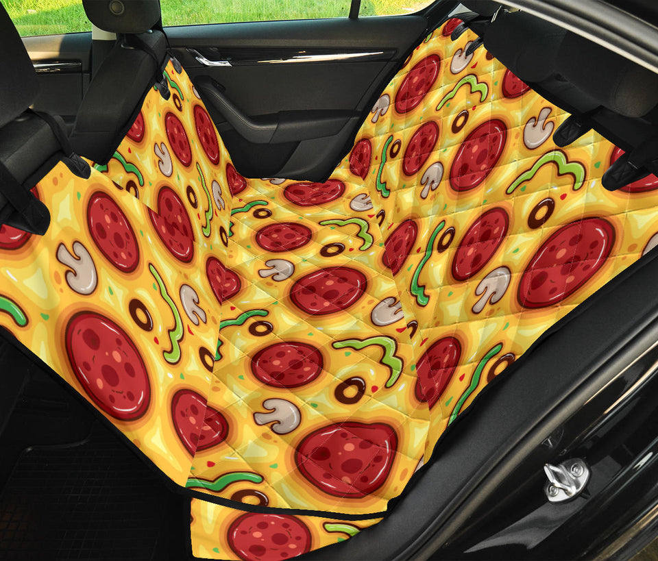 Pizza Texture Pattern Dog Car Seat Covers