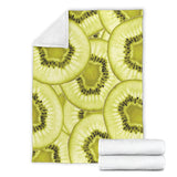 Sliced Kiwi Pattern Premium Blanket