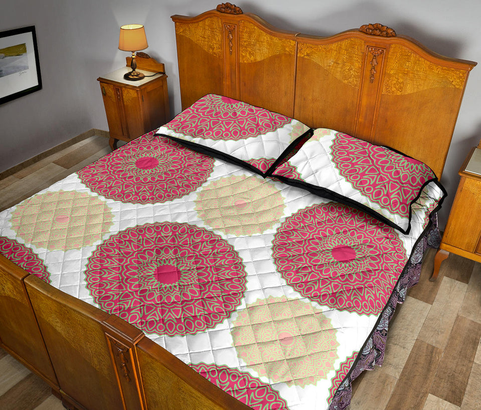 Circle indian pattern Quilt Bed Set